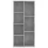  Bibliotecă, gri beton, 50 x 25 x 106 cm, lemn prelucrat