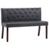  Bancă, gri, 120 cm, velur ecologic