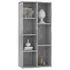  Bibliotecă, gri beton, 50 x 25 x 106 cm, lemn prelucrat