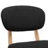  Scaune de bar, 2 buc., negru, material textil