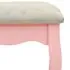  Set masă de toaletă cu taburet roz 80x69x141 cm lemn paulownia