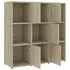  Bibliotecă, stejar Sonoma, 90 x 30 x 90 cm, lemn prelucrat