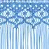  Perdea macrame, albastru, 140 x 240 cm, bumbac