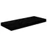  Rafturi de perete 4 buc. negru extralucios, 60x23,5x3,8 cm, MDF