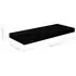  Rafturi de perete 4 buc. negru extralucios, 60x23,5x3,8 cm, MDF