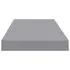  Rafturi de perete suspendate, 2 buc., gri, 60x23,5x3,8 cm, MDF