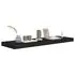  Rafturi de perete, 4 buc., negru, 80 x 23,5 x 3,8 cm, MDF