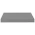  Rafturi de perete, 4 buc., gri extralucios, 40x23x3,8 cm, MDF