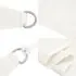  Pânză parasolar, alb, 4x4x5,8 m, HDPE, 160 g/m²
