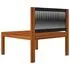  Set mobilier de grădină cu perne, 3 piese, lemn masiv de acacia