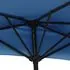  Umbrelă balcon tijă aluminiu albastru 270x144x222cm, semirotund