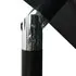  Umbrelă de soare 3 niveluri, stâlp aluminiu, negru, 2,5x2,5 m