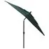  Umbrelă de soare 3 niveluri, stâlp aluminiu, verde, 2,5x2,5 m