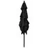  Umbrelă de soare 3 niveluri, stâlp aluminiu, negru, 2,5x2,5 m