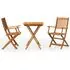  Set mobilier grădină pliabil, 3 piese, lemn masiv acacia
