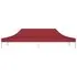  Acoperiș pentru cort de petrecere, vișiniu, 6 x 3 m, 270 g/m²