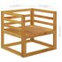  Set mobilier grădină cu perne, 7 piese, crem, lemn masiv acacia