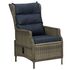  Set mobilier de exterior cu perne, 7 piese, maro, poliratan