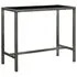 Set mobilier bar de grădină, 5 piese, gri, poliratan