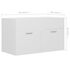  Dulap de chiuvetă, alb, 80x38,5x46 cm, lemn prelucrat