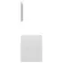  Set mobilier de baie, 2 piese, alb extralucios, lemn prelucrat