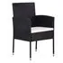  Set mobilier de grădină, 5 piese, negru