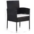  Set mobilier de grădină, 5 piese, negru