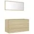  Set mobilier baie, 2 piese, stejar Sonoma, PAL 
