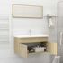  Set mobilier baie, 2 piese, stejar Sonoma, PAL