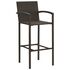  Set mobilier bar de grădină, 5 piese, maro