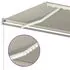  Copertină retractabilă manual cu LED, crem, 600x350 cm