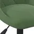  Scaun de birou pivotant, verde închis, catifea