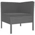  Set mobilier de grădină cu perne, 9 piese, negru, poliratan