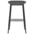  Set mobilier de bar, 7 piese, negru