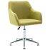  Scaune de sufragerie pivotante, 4 buc., verde, material textil