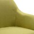  Scaune de sufragerie pivotante, 4 buc., verde, material textil