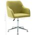  Scaune de sufragerie pivotante, 4 buc., verde, material textil