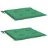  Perne scaune grădină 2 buc. verde 40x40x3 cm țesătură Oxford