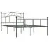  Cadru de pat, gri, 160 x 200 cm, metal