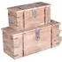  Set cufere de depozitare, 2 buc., lemn de acacia