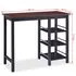  Set mobilier de bar, 3 piese, MDF, negru