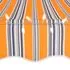  Copertină retractabilă manual cu LED, galben & albastru, 250 cm