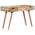  Masă de toaletă cu oglindă, 112x45x76 cm, lemn masiv reciclat