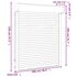  Oblon rulant, alb, 100 x 120 cm, aluminiu