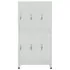  Dulap vestiar cu 6 compartimente, oțel, 90 x 45 x 180 cm, gri 