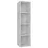  Bibliotecă/Dulap TV, gri beton, 36x30x143 cm, lemn prelucrat
