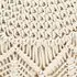  Taburet puf macrame lucrat manual, 45 x 30 cm, bumbac