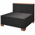  Set mobilier de grădină cu perne, 9 piese, negru, poliratan