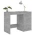  Birou, gri beton, 100x50x76 cm, lemn prelucrat