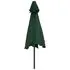 Umbrelă de soare cu stâlp din oțel 3 m, Verde